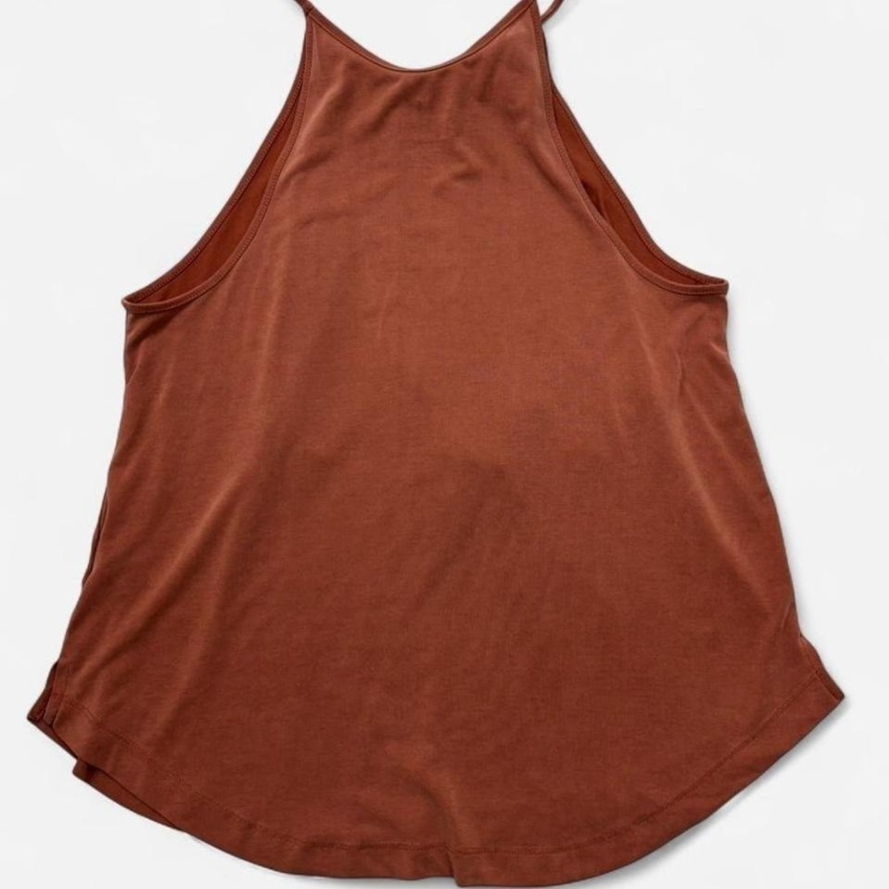 American Eagle brown tank top with fringe detail Size M 0207 - Picture 3 of 6